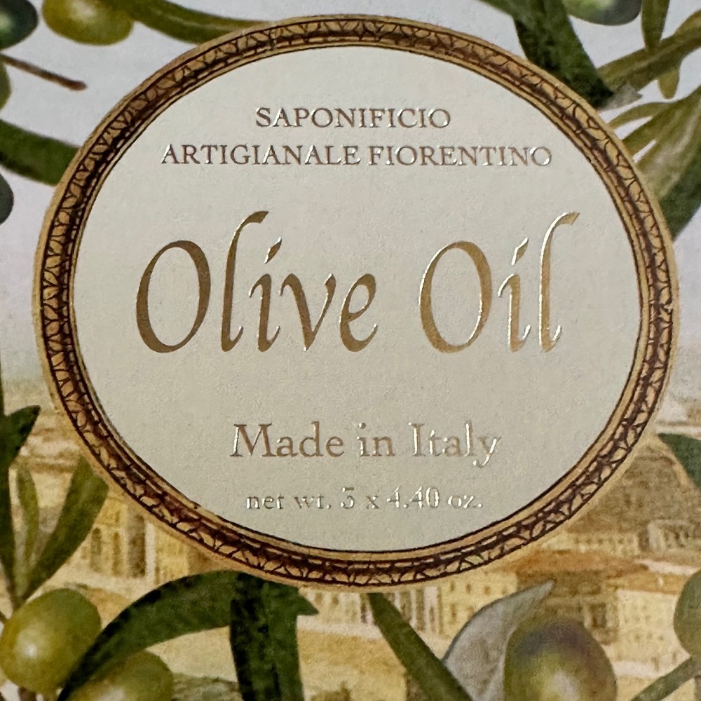 Saponificio Artigianale Fiorentino Olive Oil Bar Soap Set Made in Italy NEW - Picture 3 of 7